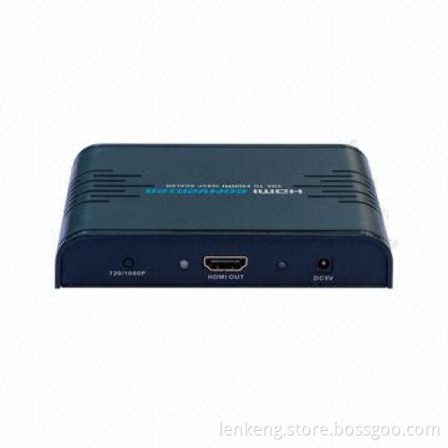 VGA to HDMI converter, upscale video & audio signal from PC or laptop to digital HDMI 1,080P/720P